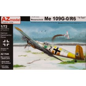   AZ7546 Messerschmitt Bf 109G-0/V/R-6 repülőgép makett 1/72