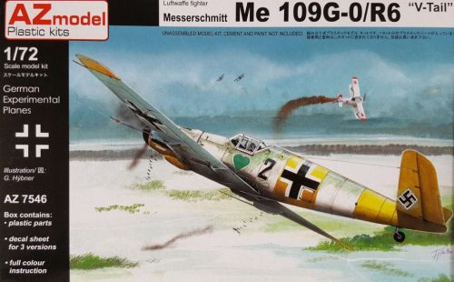 AZ7546 Messerschmitt Bf 109G-0/V/R-6 repülőgép makett 1/72