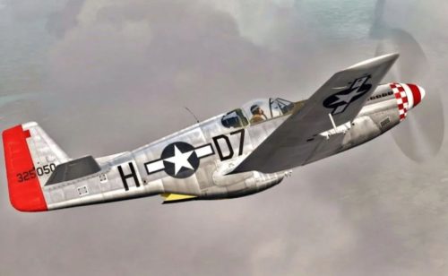 AZ7588 North American P-51B Mustang Dorsal Fin USSAF repülőgép makett 1/72