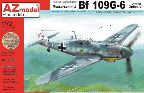 AZ7596 Messerschmitt Bf 109 G-6 Alfred Onboard repülőgép makett 1/72