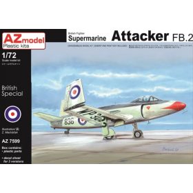 AZ7599 Supermarine Attacker FB.2 repülőgép makett 1/72