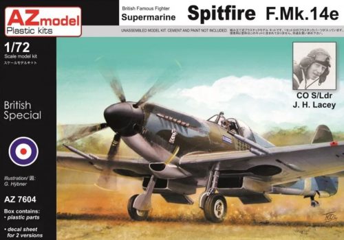 AZ7604 Spitfire F.Mk.14e J.H.Lacey repülőgép makett 1/72