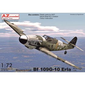   AZ7611 Messerschmitt Bf 109 G-10 Erla late, block 15XX repülőgép makett 1/72