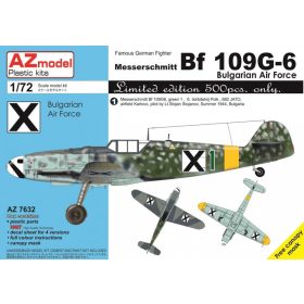   AZ7632 Messerschmitt Bf 109 G-6 Bulgarian Air Force repülőgép makett 1/72
