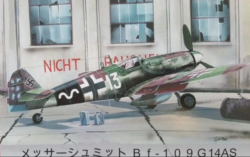 AZ7642 Messerschmitt Bf 109 G-14AS Reich Defence repülőgép makett 1/72