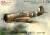 AZ7643 Curtiss Mohawk Mk.IV „Over CBI“ repülőgép makett 1/72