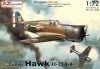 AZ7646 Curtiss Hawk H-75A-4 repülőgép makett 1/72