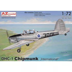  AZ7649 De Havilland DHC-1 Chipmunk „International“ repülőgép makett 1/72