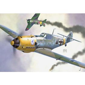   AZ7659 Messerschmitt Bf 109 E-7 „Schlacht Emil“ repülőgép makett 1/72