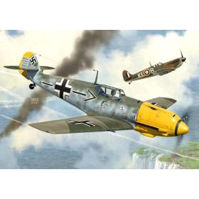   AZ7682 Messerschmitt Bf 109 E-4 „Aces over Channel“ repülőgép makett 1/72
