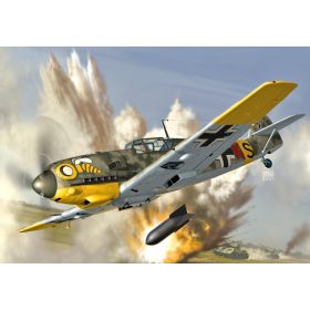   AZ7683 Messerschmitt Bf 109 E-7/B JaBo „ZG.1“ repülőgép makett 1/72