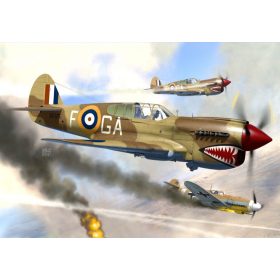   AZ7693 Curtiss Kittyhawk Mk.Ia „RAF/SAAF repülőgép makett 1/72