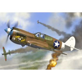   AZ7695 Curtiss P-40E Warhawk 49.th FG repülőgép makett 1/72