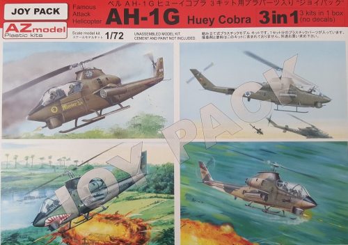 AZ7702 Bell AH-1G Huey Cobra 3x plastic parts helikopter makett 1/72