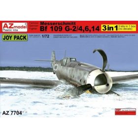   AZ7704 Messerschmitt Bf 109 G-5,6,G-14 JOY PACK 3 in 1 repülőgép makett 1/72
