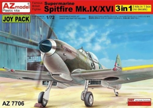 AZ7706 Spitfire Mk. IX/16 JOY PACK 3 in 1repülőgép makett 1/72