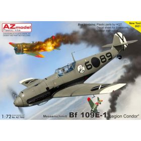   AZ7802 Messerschmitt Bf 109 E-1 „Legion Condor“ repülőgép makett 1/72