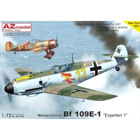   AZ7803 Messerschmitt Bf 109E-1 „Experten 1“ repülőgép makett 1/72