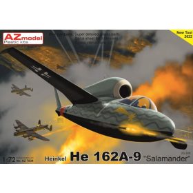   AZ7834 Heinkel He 162A-9 Salamander JG.300 repülőgép makett 1/72