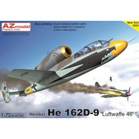   AZ7837 Heinkel He 162D-9 Salamander Luftwaffe 46 repülőgép makett 1/72