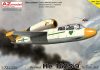 AZ7839 Heinkel He 162S-9 Salamander V-Tail Jet repülőgép makett 1/72