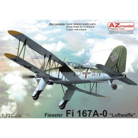 AZ7847 Fieseler Fi 167 Luftwaffe repülőgép makett 1/72