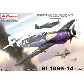   AZ7850 Messerschmitt Bf 109K-14 Late repülőgép makett 1/72