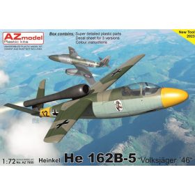   AZ7855 Heinkel He 162B-5 Volksjäger 46 repülőgép makett 1/72