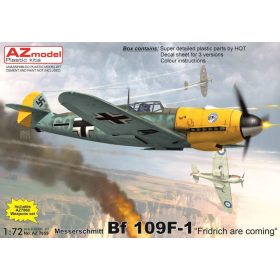   AZ7859 Messerschmitt Bf 109F-1 "Fridrich are coming" repülőgép makett 1/72