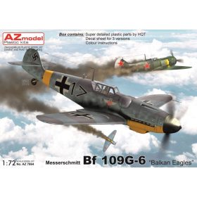   AZ7864 Messerschmitt Bf 109G-6 "Balkan Eagles" repülőgép makett 1/72