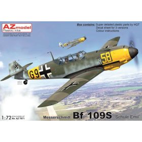   AZ7871 Messerschmitt Bf 109S "Schule Emil" repülőgép makett 1/72