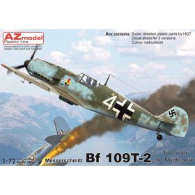   AZ7874 Messerschmitt Bf 109T-2 "Toni over the North Sea" repülőgép makett 1/72