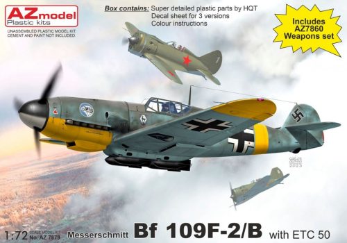 AZ7879 Messerschmitt Bf 109F-2 B with ETC 50 repülőgép makett 1/72