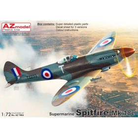 AZ7884 Supermarine Spitfire Mk.18e repülőgép makett 1/72