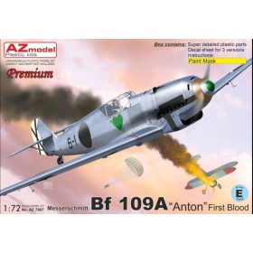   AZ7887 Messerschmitt Bf 109A “Anton” First Blood repülőgép makett 1/72