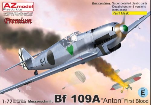 AZ7887 Messerschmitt Bf 109A “Anton” First Blood repülőgép makett 1/72