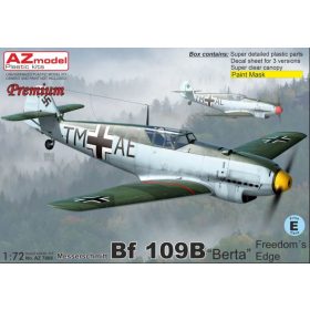   AZ7888 Messerschmitt Bf 109B “Berta” Freedoms Edge repülőgép makett 1/72