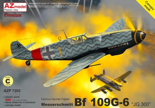 AZP7202 Messerschmitt Bf 109 G-6 „JG.300“ repülőgép makett 1/72