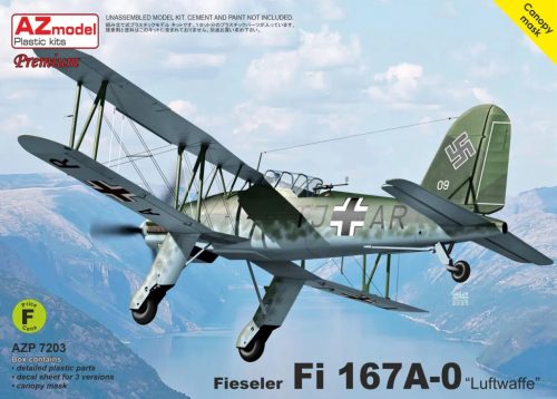 AZP7203 Fieseler Fi 167A-0 „Luftwaffe“ repülőgép makett 1/72
