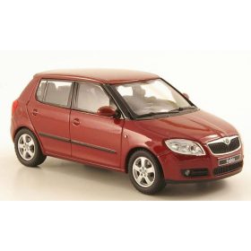   Abrex 140909 Skoda Fabia II 2006, metál bordó (1:43) (ABR143AB-008J)
