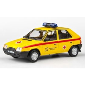   Abrex 246963 Skoda Favorit 136L 1988, Vöröskereszt (1:43) (ABR143ABSX-708XO3)