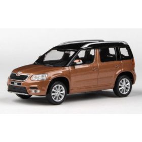   Abrex 256397 Skoda Yeti FL 2013, metál világosbarna/fekete (1:43) (ABR143AB-031GN-b)