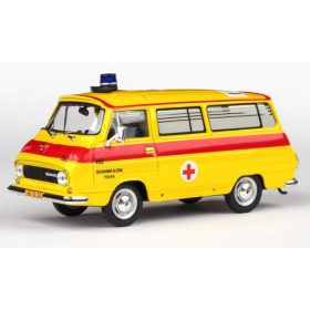   Abrex 257540 Skoda 1203 Mikrobus 1974, sárga, Sanitka Zachranna Sluzba Praha (CZ) (1:43) (ABR143ABSX-715XO4)