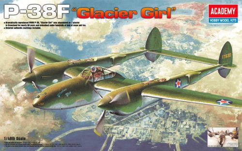 Academy_12208 P-38F LIGHTNING GLACIER GIRL (1/48)