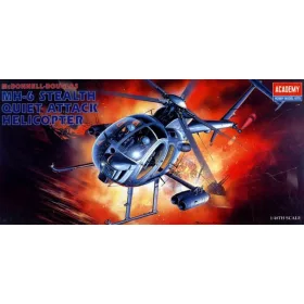   Academy 12260 MH-6 Stealth Quiet attack Helicopter 1/48 helikopter makett