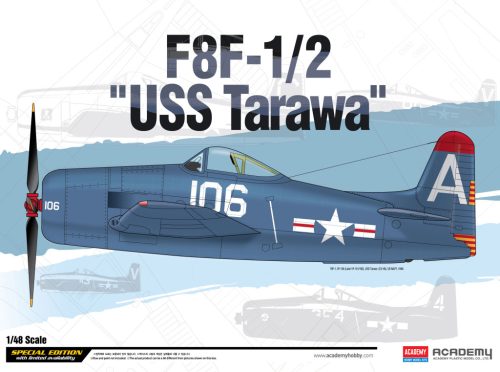 Academy_12313 F8F-1/2 "USS Tarawa" LE/ (1/48)