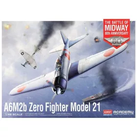   Academy_12352 A6M2b Zero Fighter Modrel 21 "Battle of Midway"  (1/48)