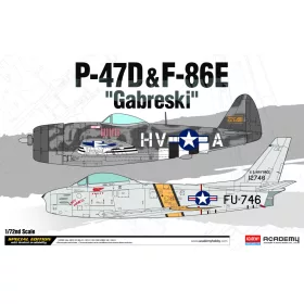 Academy_12530 P-47D & F-86E "Gabreski" LE/ (1/72)