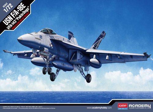 Academy_12547 USN F/A-18E VFA-143 "PUKIN DOGS" (1/72)