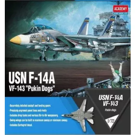 Academy_12563 USN F-14A "VF-143 Pukin Dogs" (1/72)